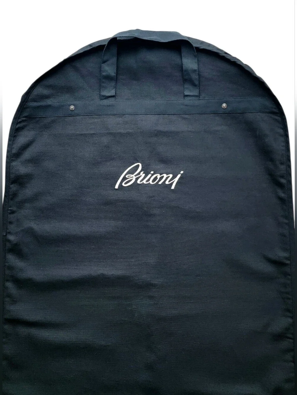 Brioni Garment Bag Black Fabric Folding Travel Suit Storage 42